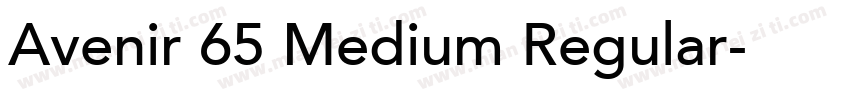 Avenir 65 Medium Regular字体转换